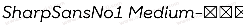 SharpSansNo1 Medium字体转换